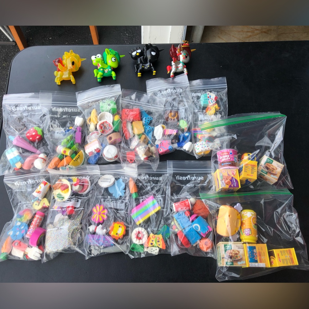 Tokidoki, Mini Brands and Eraser Collection